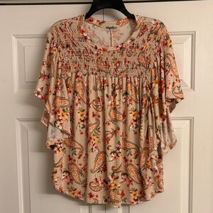 Haptics Floral Paisley top